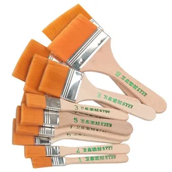 Premium Multi-Medium Nylon Paint Brush Collection - Set of 12 High-Quality Synthetic Bristle Brushes (12PCS)