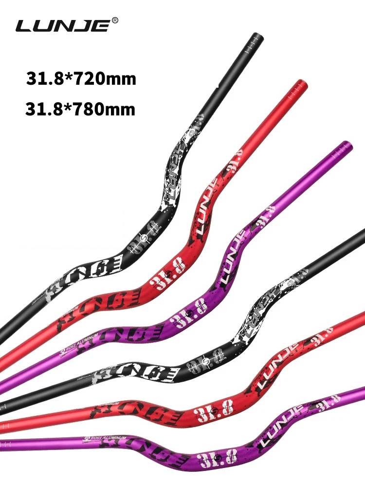 LUNJE Mountain Bike Swallow Handlebar 720/780mm Aluminum Alloy Riser