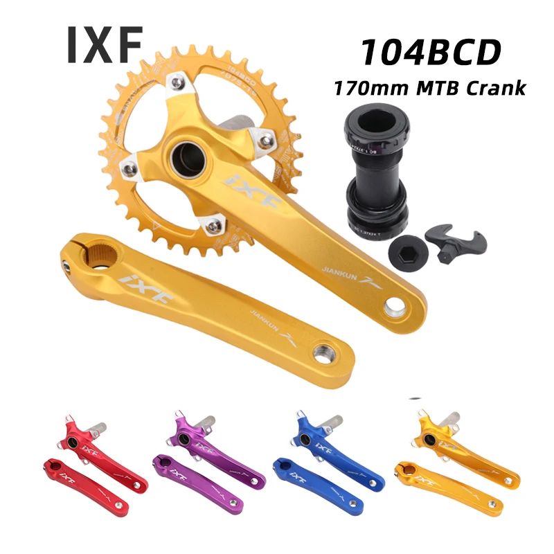 JIANKUN IXF MTB кривошипная система 170 мм 104BCD 32/34/36/38/40/42T велосипедная Звездочка Hollowtech |