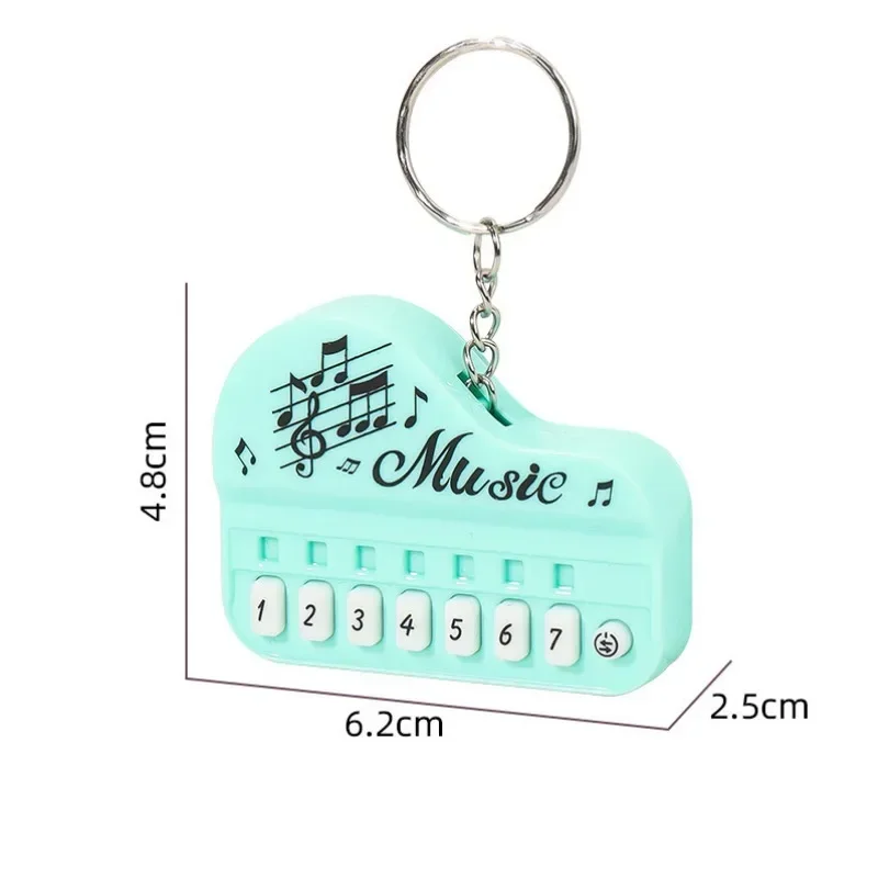 Piano Keychain Mini Electronic Organ Hanging Toy Piano Pendant Keychain for Music Lovers Entertainment