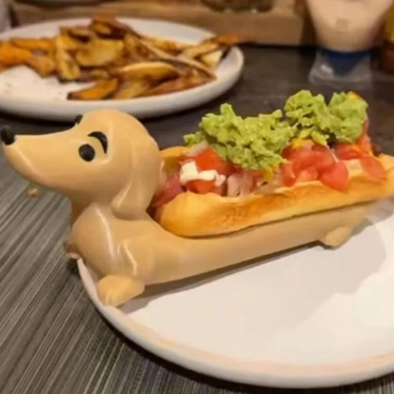 Hot Dogs Sushi Serving Tray Abyssinian Cat Dachshund Dinner Plate Home Decor Cute Shaped Sandwiches Snacks Food Plate ﻿