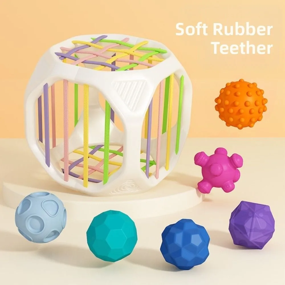 Shape & Sense Rainbow Building Blocks 6-in-1 Geometry Montessori Toys Color Recognition Cute Animal Sensory Development Toys