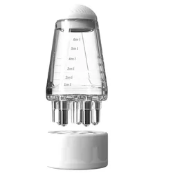 Mini Scalp Massager Roller Brush for Hair Growth and Oil Application (White)