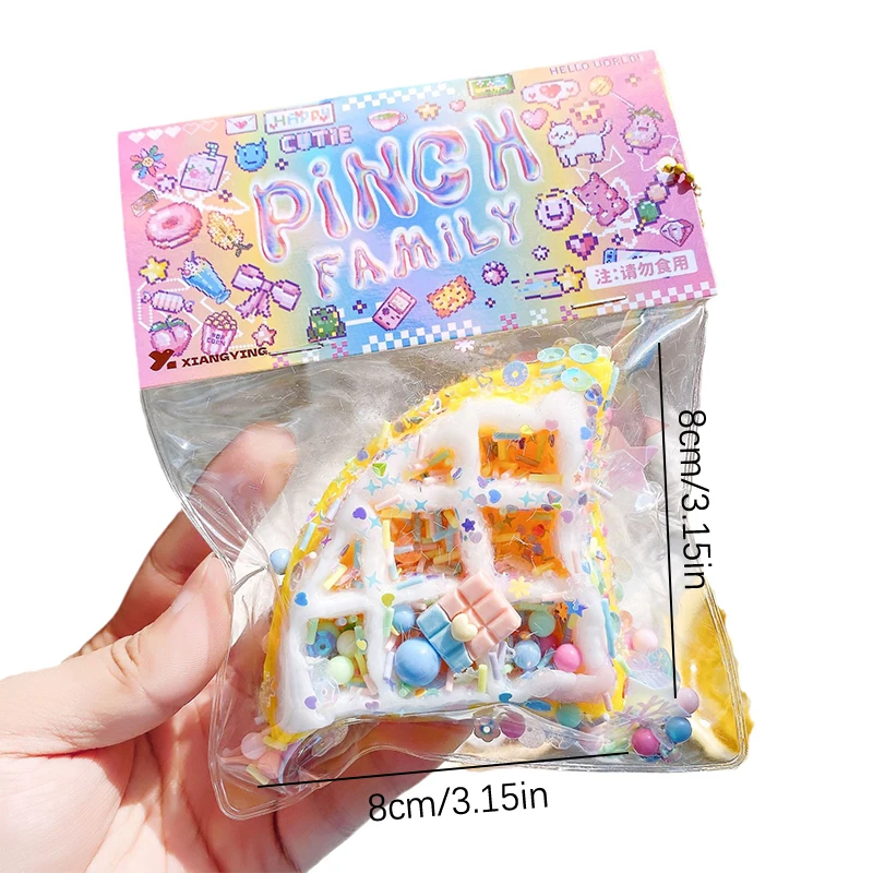 Cake Slow Rebound Pinch Decompression Vent Toy Slow Rising Waffle Doughnut Ice Cream Croissant Hamburg Radish Knife Squishy Toy fidget toys anti stress toy decompression toy squishy toys sensory toys release pressure toy stress relieving toy