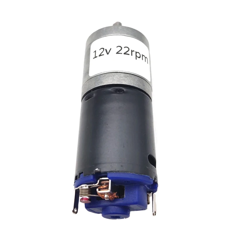 High torque geared reduction motor 12v 25mm gearbox speed down higher rpm 370 electric pmdc motor 4mm d-type shaft JGA25-370DG