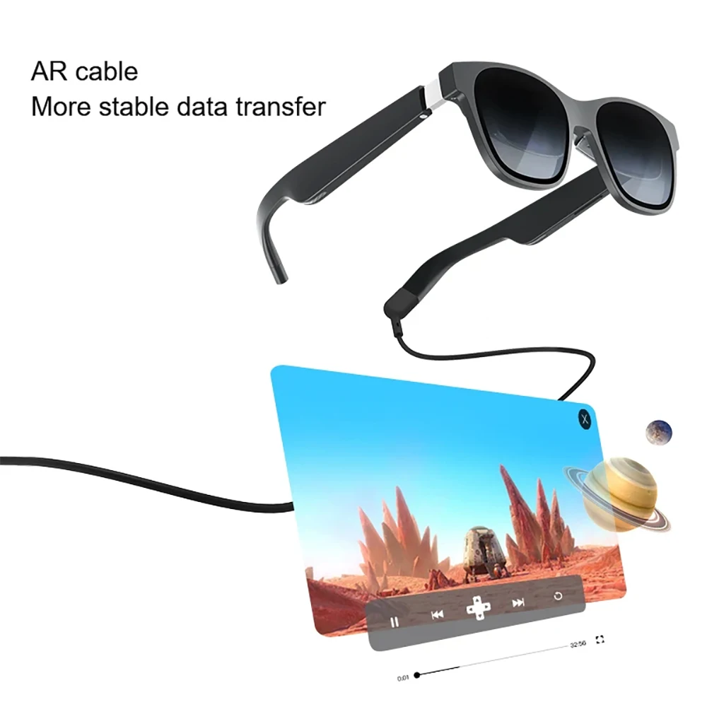 Hibloks AR Charging Transmission Module Data Cable TypeC Rokid Glasses For Thun