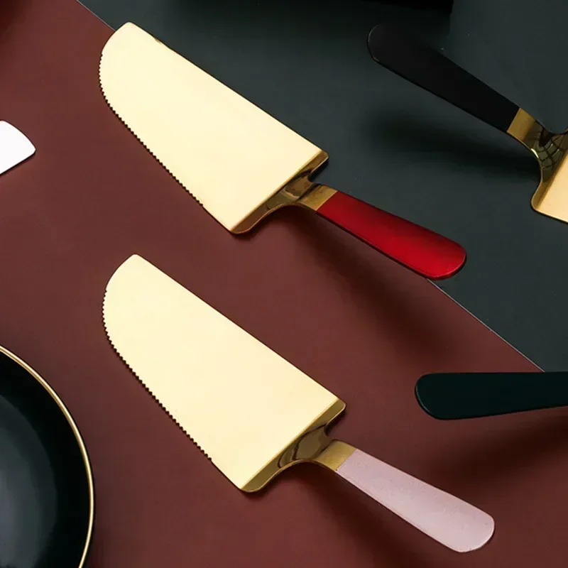 Kitchen Creative Shape Stainless Steel Cake Shovel Knife Pie Pizza Cheese Server Divider Knives Baking Household Kitchen Tools