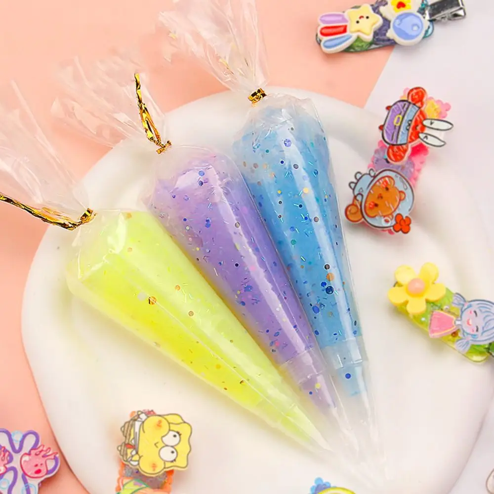 

Colorful Sequin Cream Glue Simulation Glue Resin Cream Fake Whipped Clay Glue Goo Card Glue Guka Glue Diy Craft Soft Clay