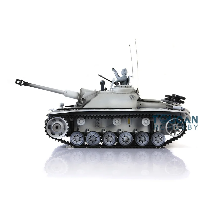 2.4G Heng Long 1/16 Scale RC Tank TK7.0 Plastic German Stug III RTR Model 3868 Infrared Battle Military Vehicle RC Toys TH17419 3