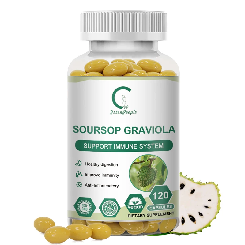 Soursop Graviola Capsules Support Emotional health Sterilize & Strengthen immunity soursop supplement