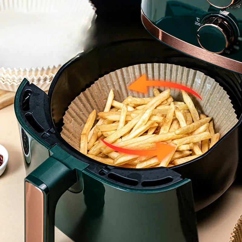 Large Air Fryer Liners, Disposable Paper Pans, Non-stick Air