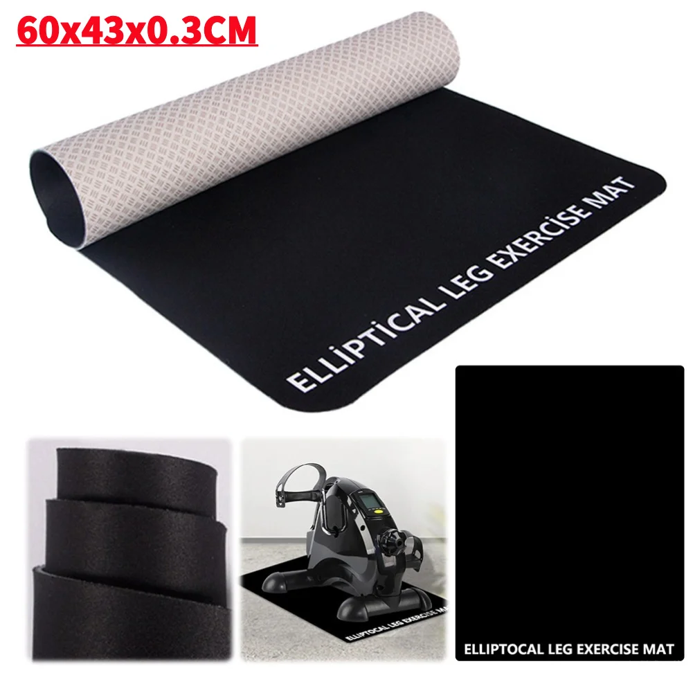Ellipse Leg Exerciser Machine Mat Under Desk Elliptical Mat Soft Protects The Floor Enhance Stability for Exercise Equipment