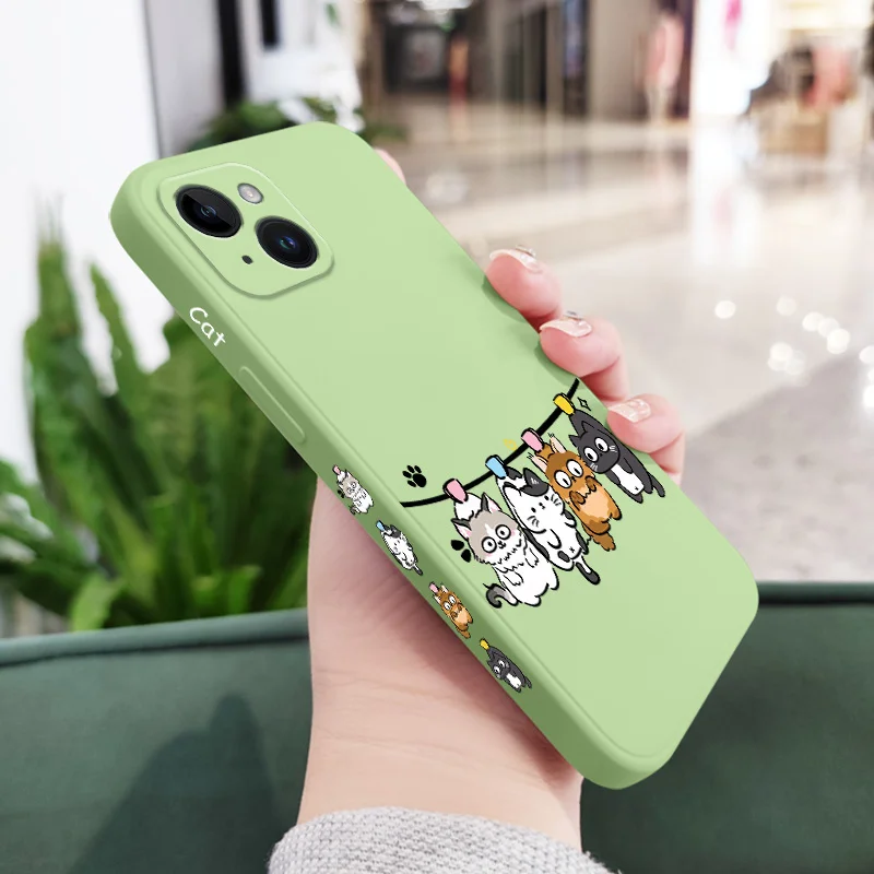Air Cat Silicone Phone Case - Whimsical Feline Protector