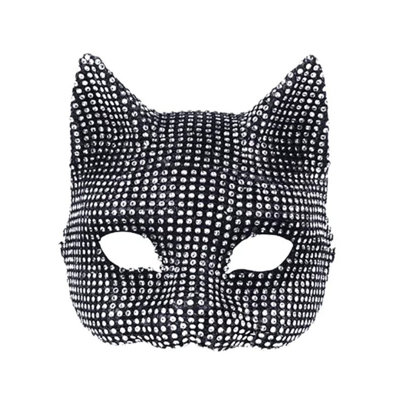 Masker voor volwassenen, handschoenen, nachtclubkostuum, maskerademasker, themafeest, verkleedpak