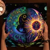 Mystical Colorful Sun and Moon Tarot Card Tablecloth Divination Altar Cloth Tarot Mat Witchcraft Astrology Oracle Cards Pads 2