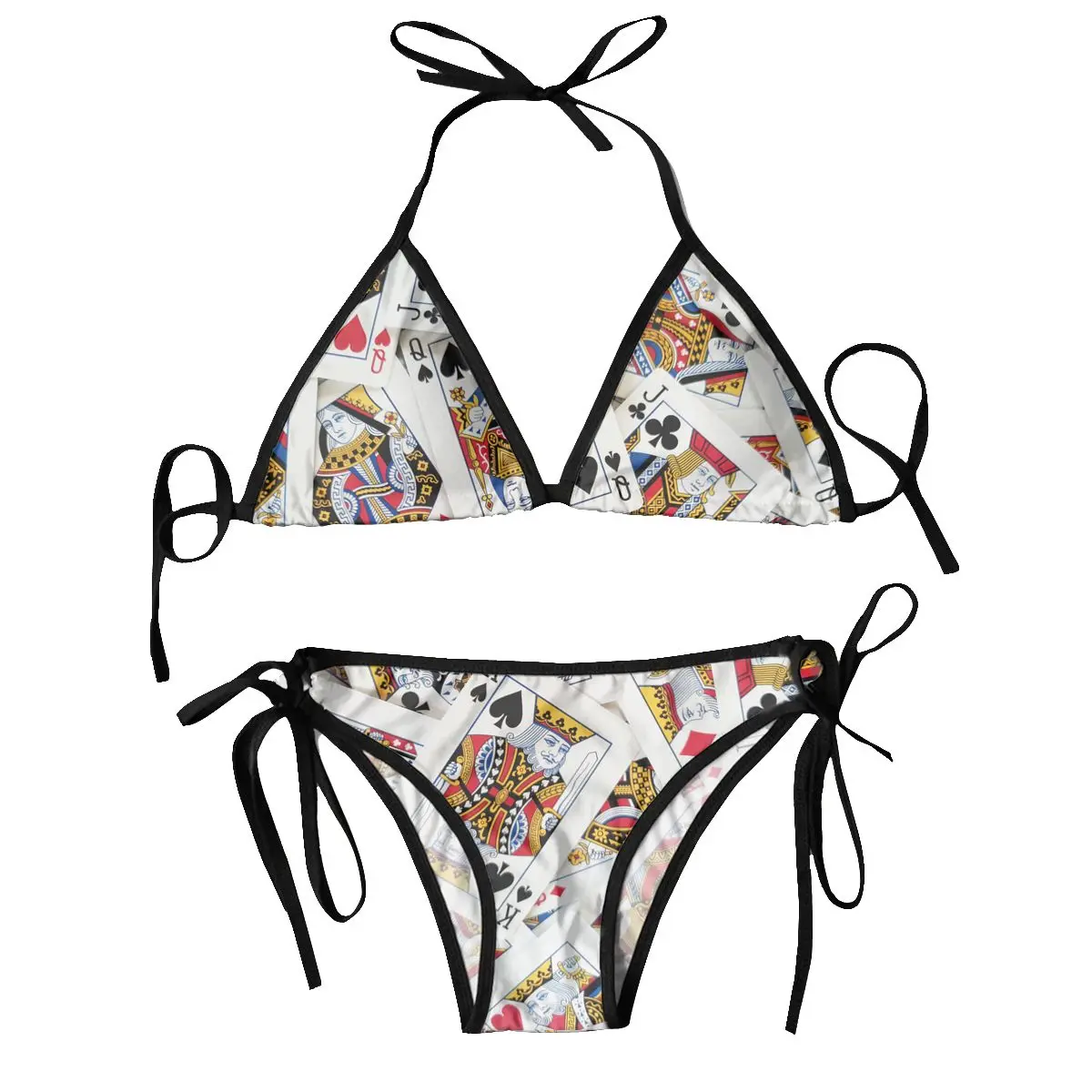 

Bikini Femme 2024 Luxe Queen King Card Two Piece Women's Set