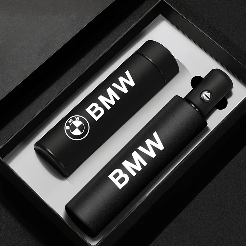 Parapluie pliant automatique en acier inoxydable, tasse isolée, pour BMW G30 G32 G01 G02 G05 G06 G07 G26 G23 G22 F40 F20 G08 G16 G15 G14