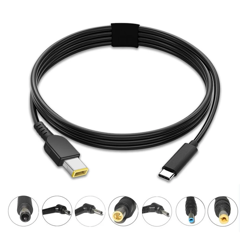 

USB Type C PD зарядный кабель шнур USB C к универсальному адаптеру постоянного тока для ноутбука 5,5 × 2,5 7,9 × 5,5 4,0 × 1,7 4,0 × 1,35 4,5 × 3,0 для Lenovo Asus