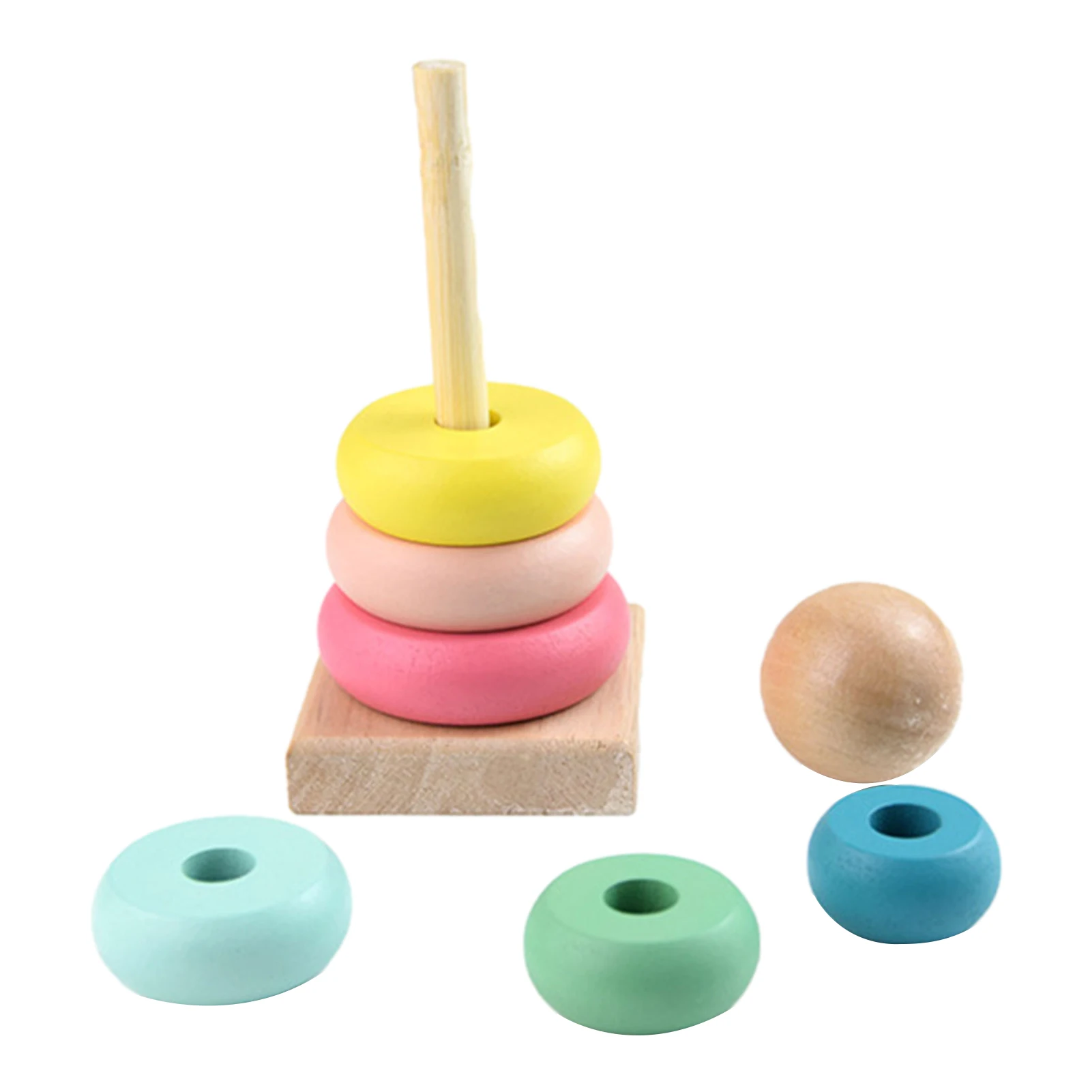 Toddlers Stacking Toys Wooden Stacking Toys Montessori Tower Stacking