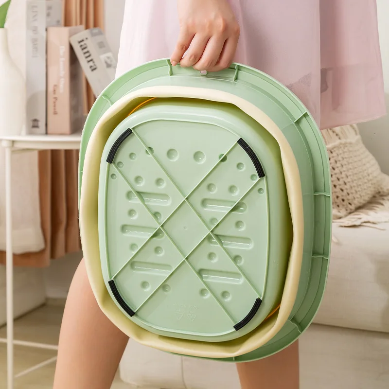 Foldable Foot Bath Bucket Massage Foot Wash Basin Home Laundry Tub Bucket Children's Bath Basin Portable Soak foot Tub