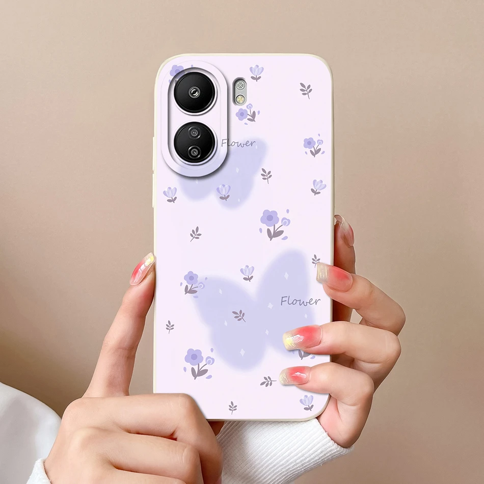 Floral Print Full Protection Soft Silicone Phone Case
