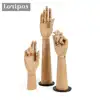 Window Display Props Joint Wood Hand Model Comic Sketch Hand Model Imitation Wooden Grain Hand Fake Hand Female Jewelry Display 1