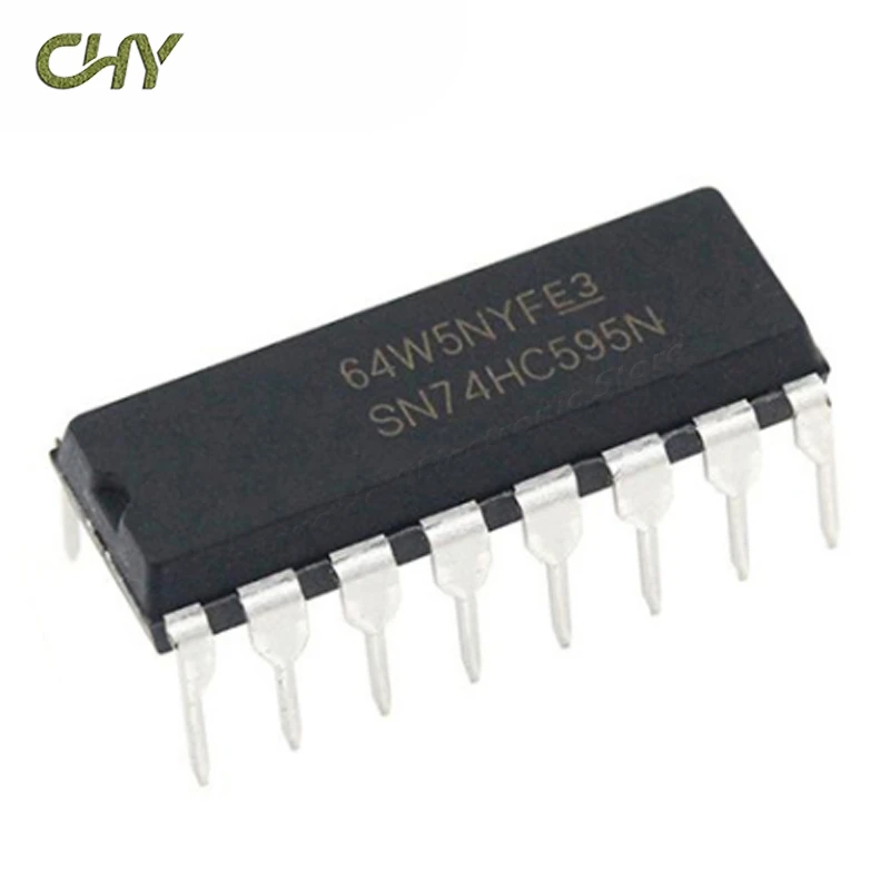 10PCS 74HC595 DIP 74HC595N DIP16 SN74HC595N DIP-16 new and original IC Chipset