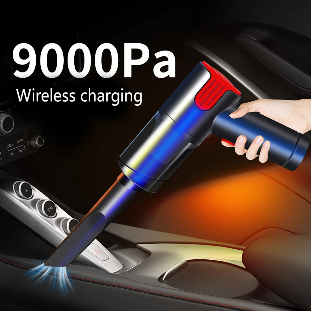 9000pa Handheld Powerful Vacuum Cleaner Portable Wireless Car Vacuum
