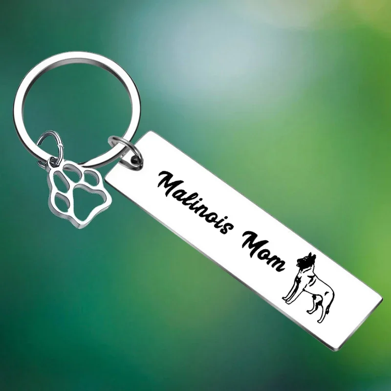 

Dog Mom Dog Dad Keychain animal dog Key Chain Pendant Pet Dog lover gift