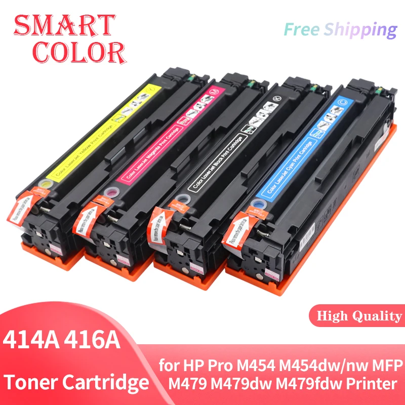 

4PCS 415A 416A 414A Compatible Toner Cartridge for HP Laserjet Pro M454 M454dw/nw MFP M479 M479dw M479fdw Printer W2030A W2040A