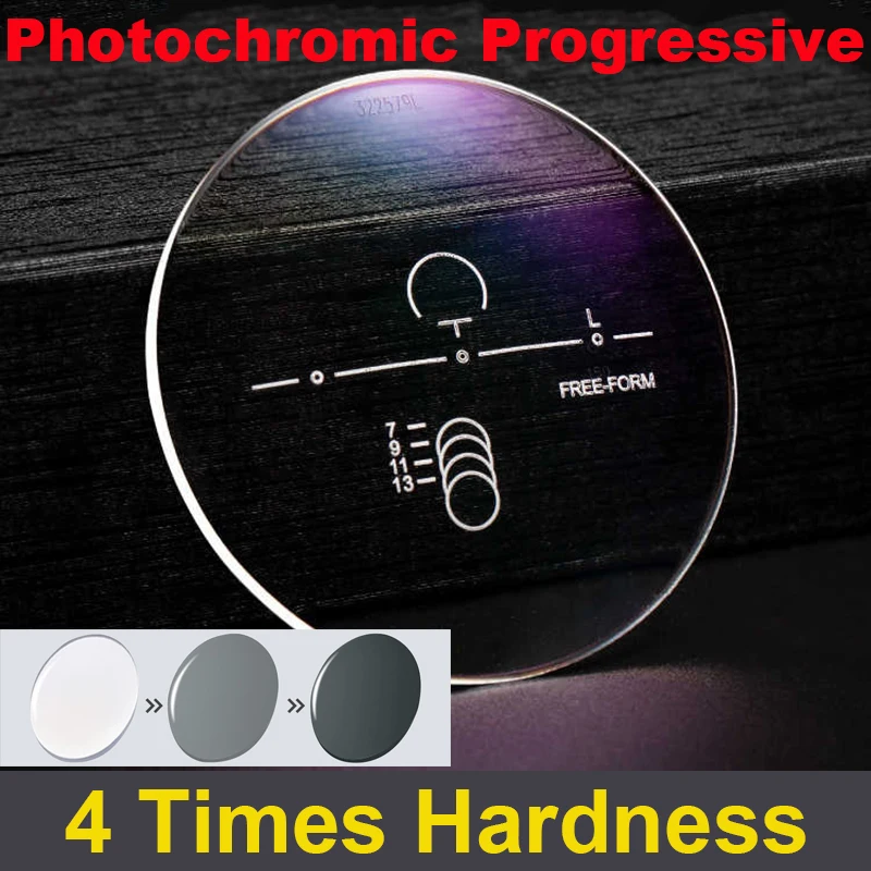 Photochromic Multi-focal Progressive Lenses Prescription Lenses For See Far and Near UV 400 Thin Optical Lenses