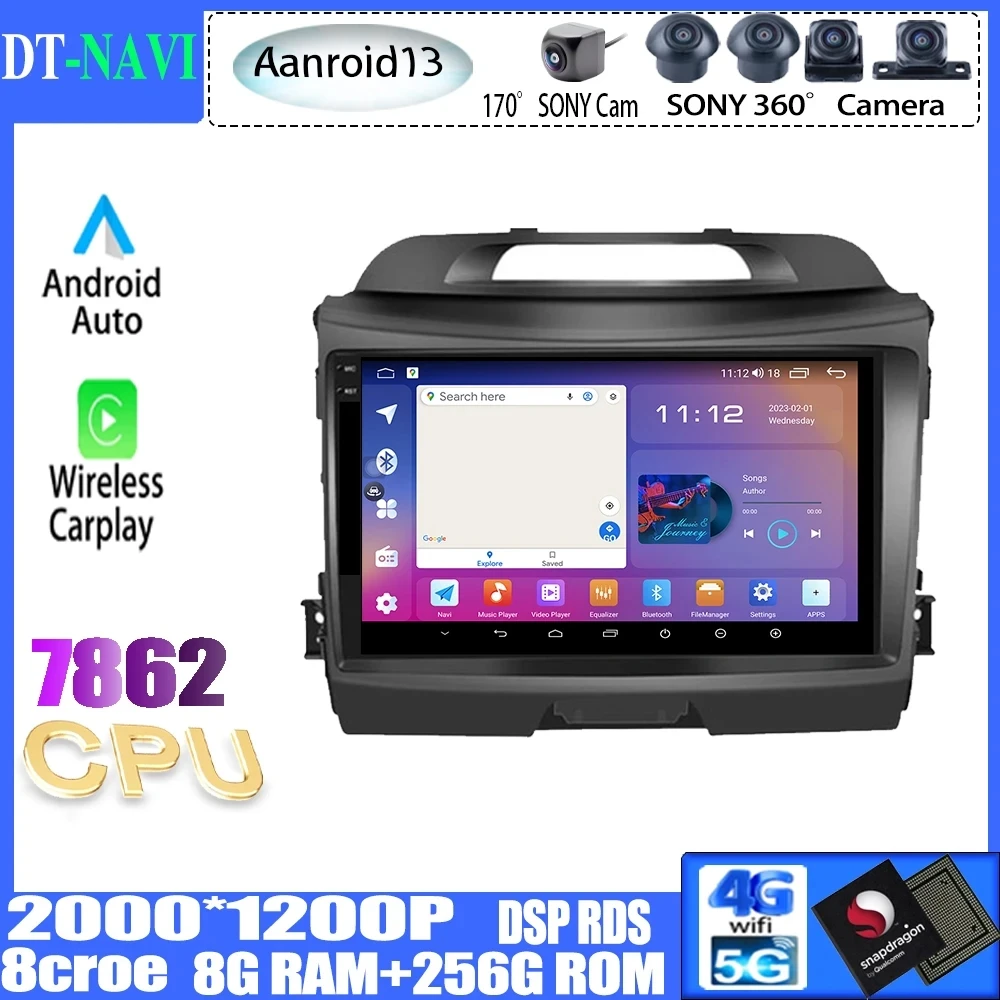 For KIA Sportage 3 2010 2011 2012 2013 2014 2015 2016 Android 13 Auto Radio  Carplay Car Multimedia GPS Autoradio Video Player - AliExpress