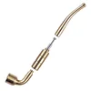 Brass Tobacco Pipe With Metal Filter Classic Smoking Pipe Gift for Men 4