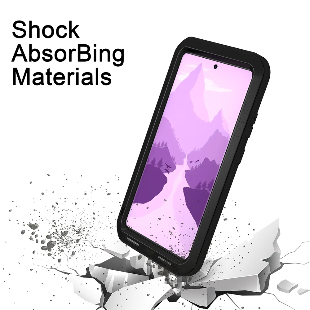 Original LOVE MEI For Samsung Galaxy S24 Ultra Case Military Grade Metal Armor Cover S24U Shockproof Silicone Shell Funda Coque
