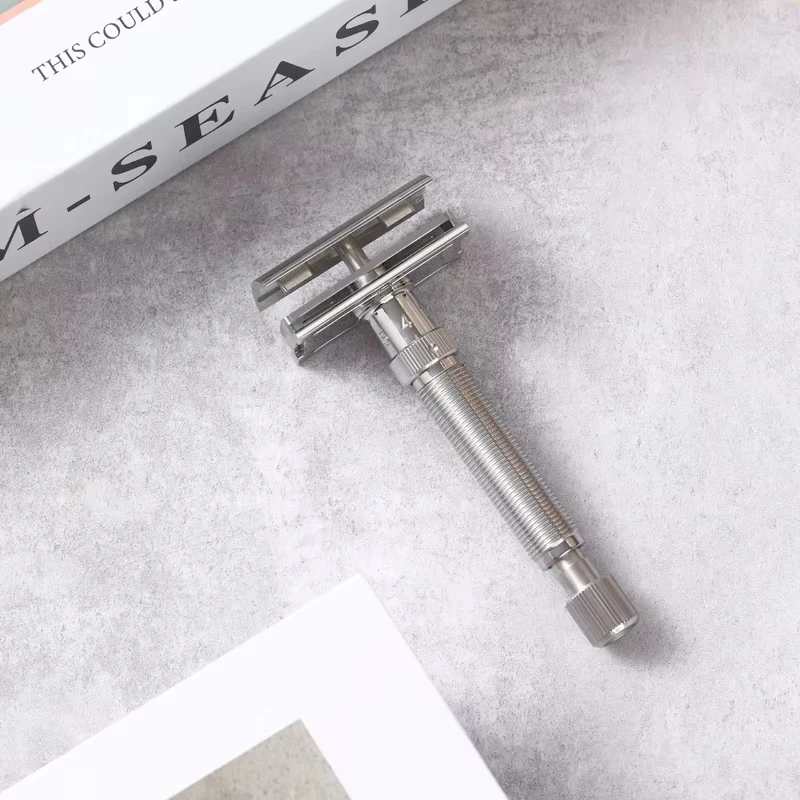 YAQI Adjustable Ultima Stainless Steel Safeety Razor For Mens Wet Shaving Razor High Quality Portable Travel Face Cleaning Tool