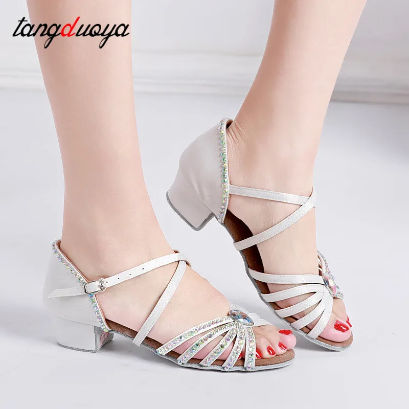 New Diamond Latin Dance Shoes Professional Dance Shoes Low Heels