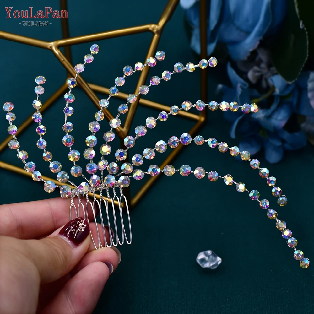 Rhinestone Wedding Hair Comb For Bride And Bridesmaid Hair Clips_voghion.com
