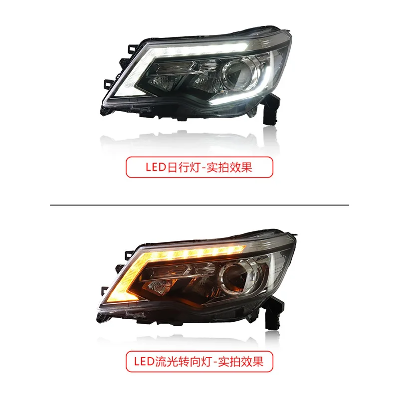 로드 업 헤드램프 어셈블리, 18-20 신제품 적용 가능, LED 주간 주행 램프, 물 회전 LED 변속기