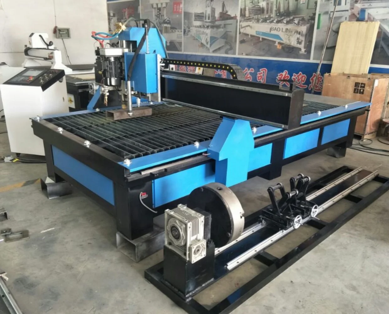 cnc plasma cutting machine 1325 cnc cutting machine 1212 plasma cutters with 200mm Rotary cheap price 5