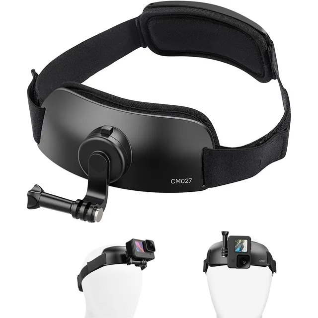 CM027 Camera Head with Mount Supports Vertical Shooting, Suitable for GoPro Max, DJI Osmo Action, Insta360, Sports Cameras