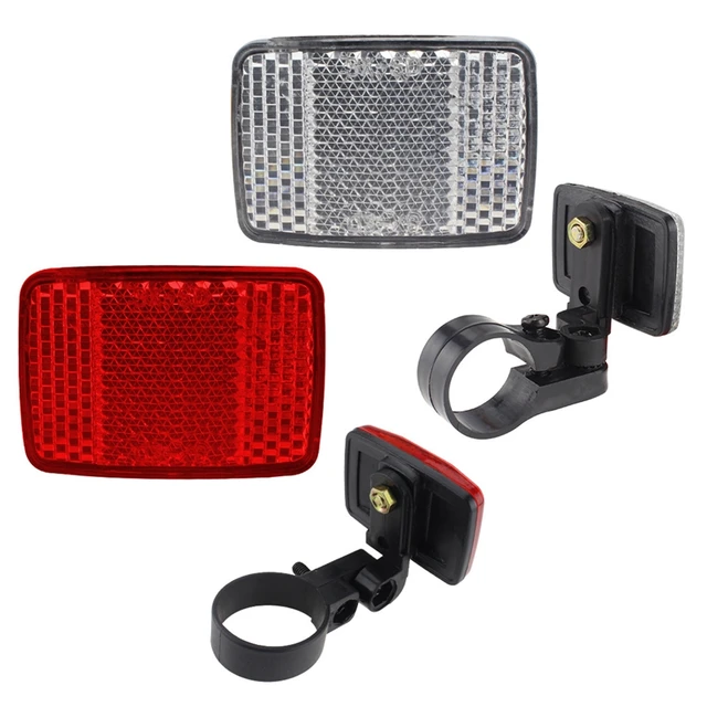 1set New Handlebar Mount Safe Reflector Bicycle Reflector Bike Front