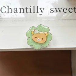 Japan Kawaii Cartoon Magnetic Phone Case with Magsafe and Rotating Rilakkuma Stand for iPhone 15 (JK615 - 3 - Only Stand)