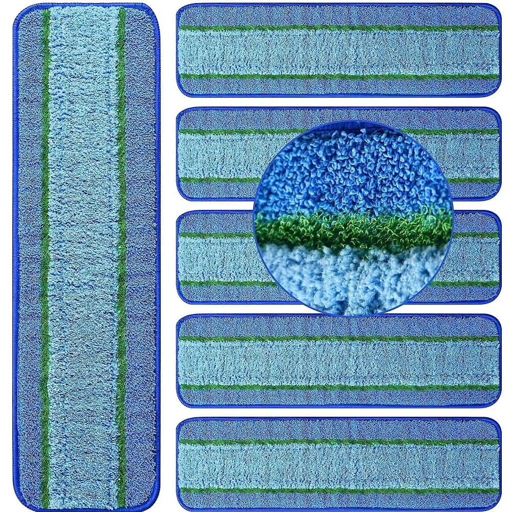 Description Picture 2 of item6Pack Deep Clean Pads for Bona Family of Mops,Washable & Reusable Microfiber Cleaning Pad for Hardwood and Multi-Surface