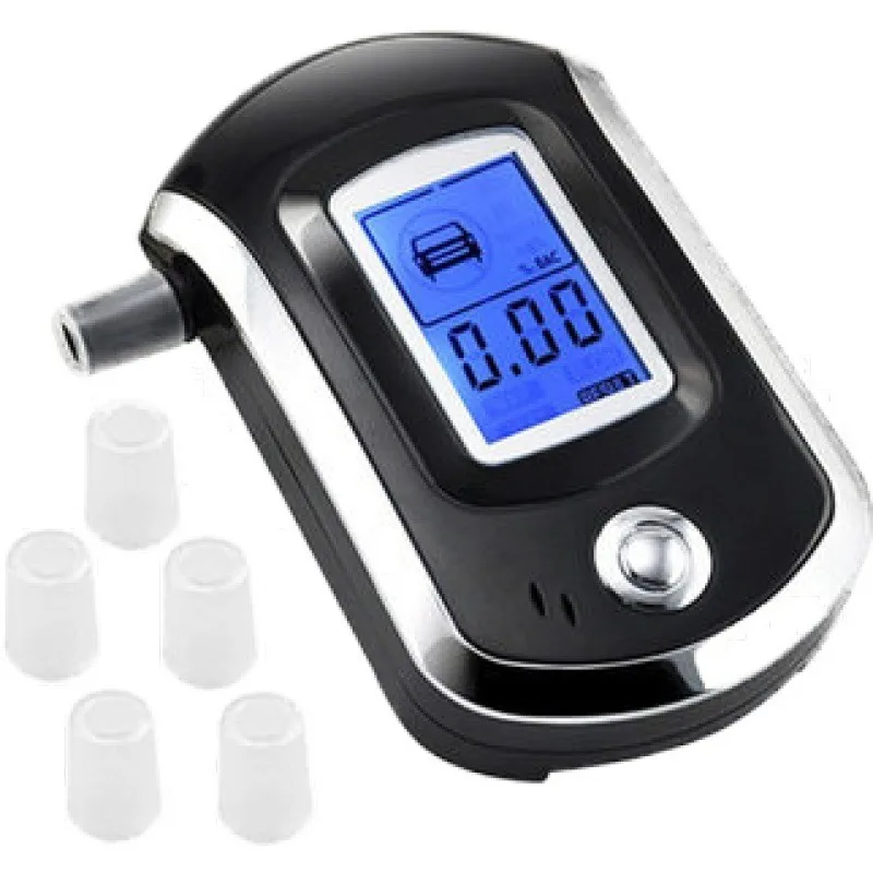 Professional Digital Breath Alcohol Tester Breathalyzer AT6000 Alcohol Breath Tester Detector