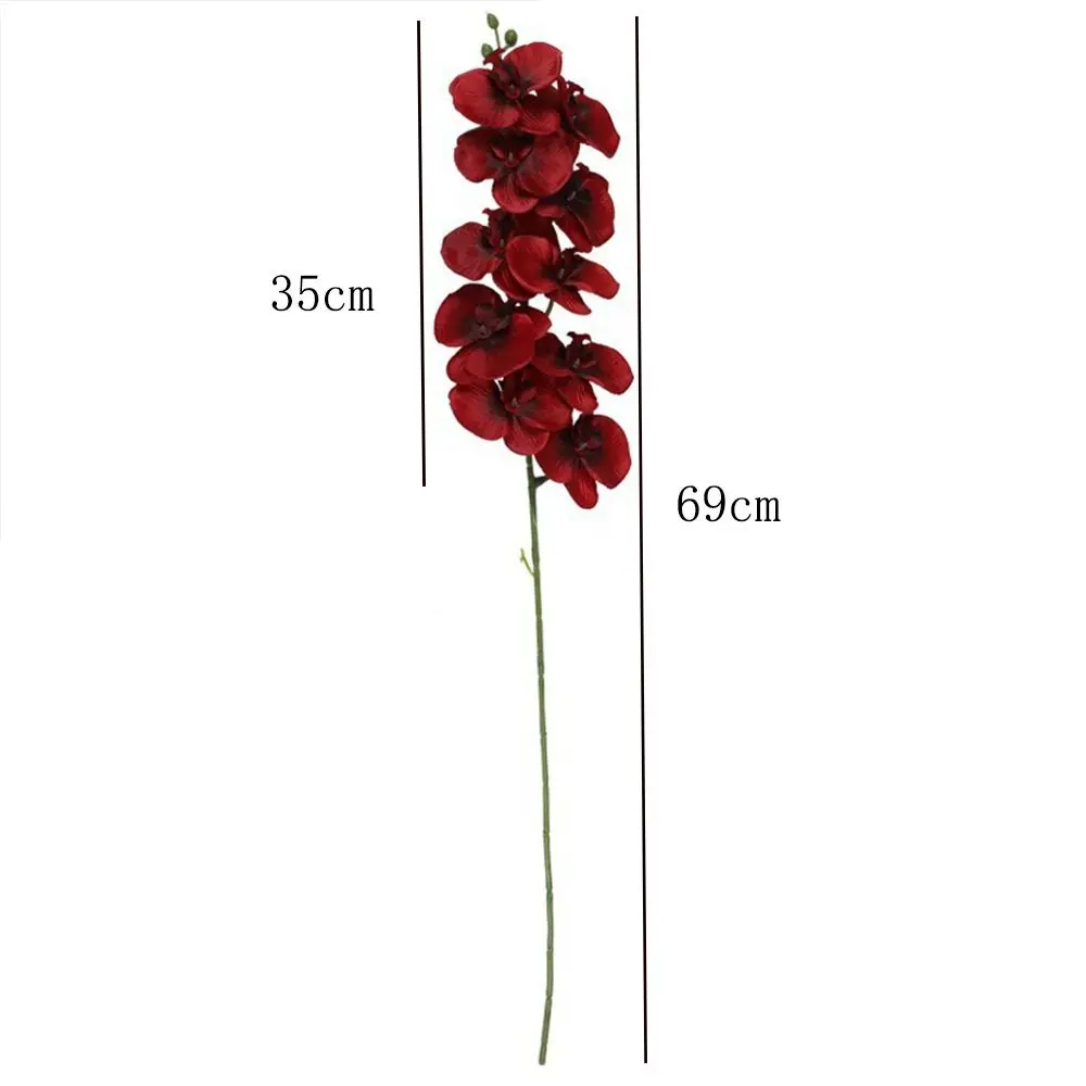 Silk White Artificial Orchid Flower Wedding Decoration