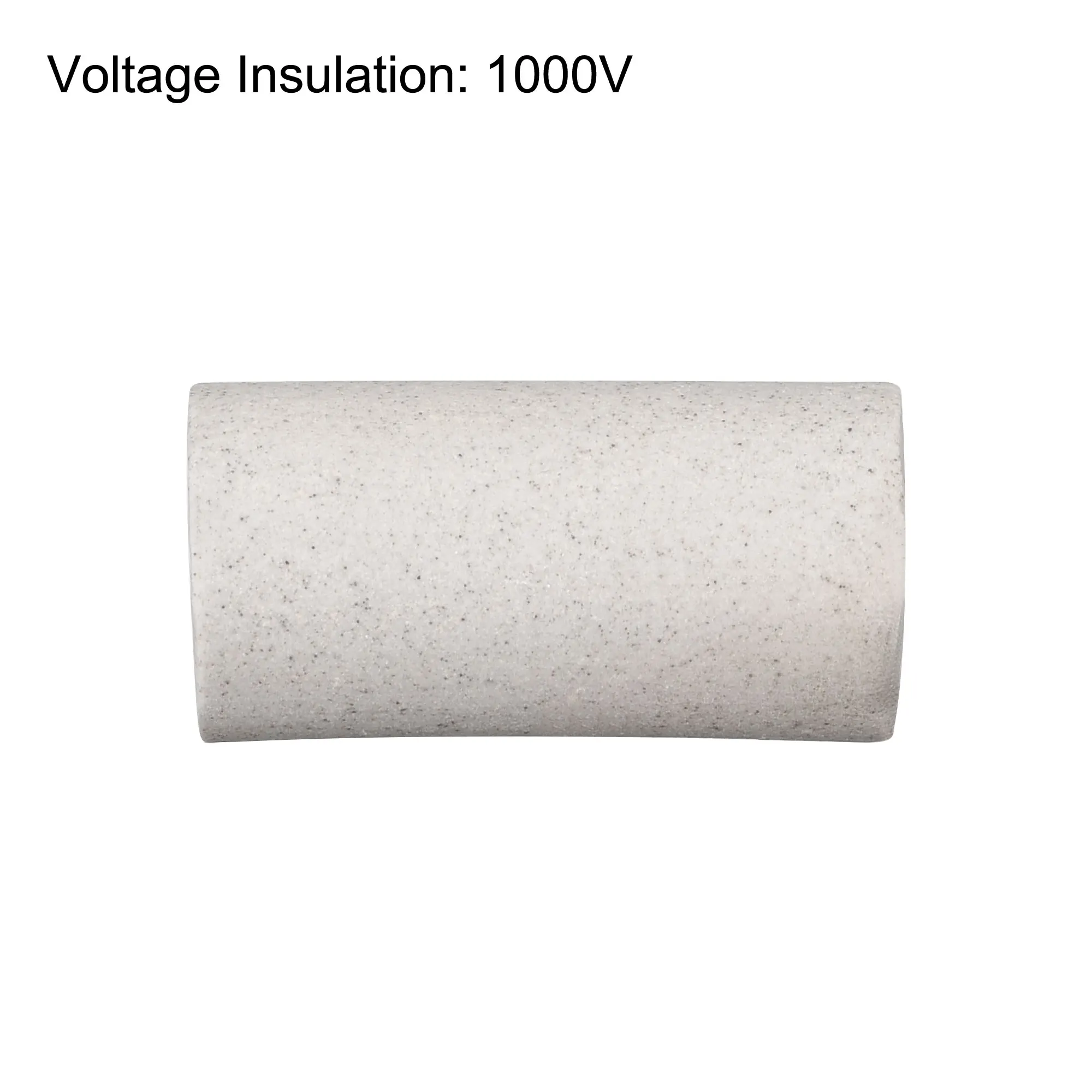 10mm Dia Ceramic Tube Insulated Electronic Wire Bundle Heat Insulation Protection Single Bore Insulating Pipe 30mm long 5/10Pcs ceramic insulation tube