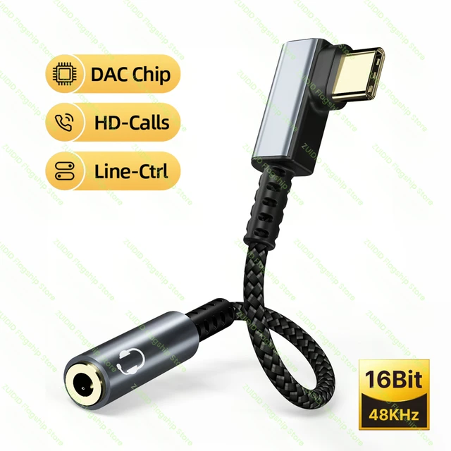 Adaptador de auriculares USB tipo C a Jack 3,5, convertidor de Cable de  Audio de 3 y 5mm para IPhone 15, 15 Pro MAX, Samsung Galaxy, Huawei y  Xiaomi, USB-C - AliExpress