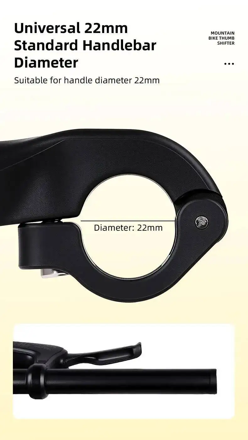 ESLNF 22mm Ergonomische MTB Mountainbike Lenkerenden Nylon Mini-Daumengriffe Innenlenkerabdeckung Fahrradteile – Detail 7