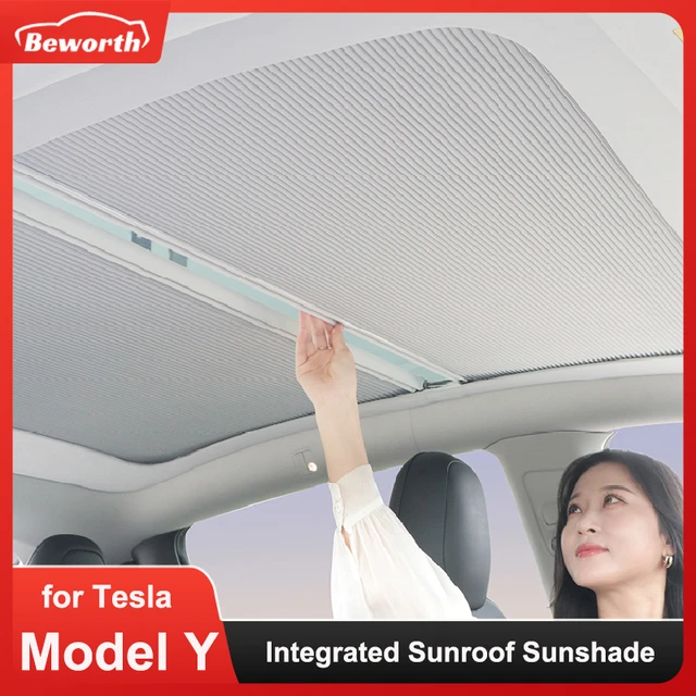 High-end Magnetic Sunroof Sunshade For Tesla Model Y 2023 Integrated  Retractable Roof Skylight Sun Visor Shade Curtain Custom - Windshield  Sunshades - AliExpress