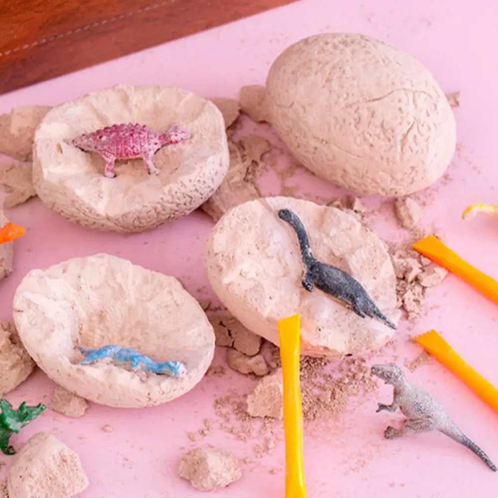 Dinosaur Eggs Dig Kit Exquisite Vivid Appearance Archeological Dino Egg Excavation Kit for Children 5